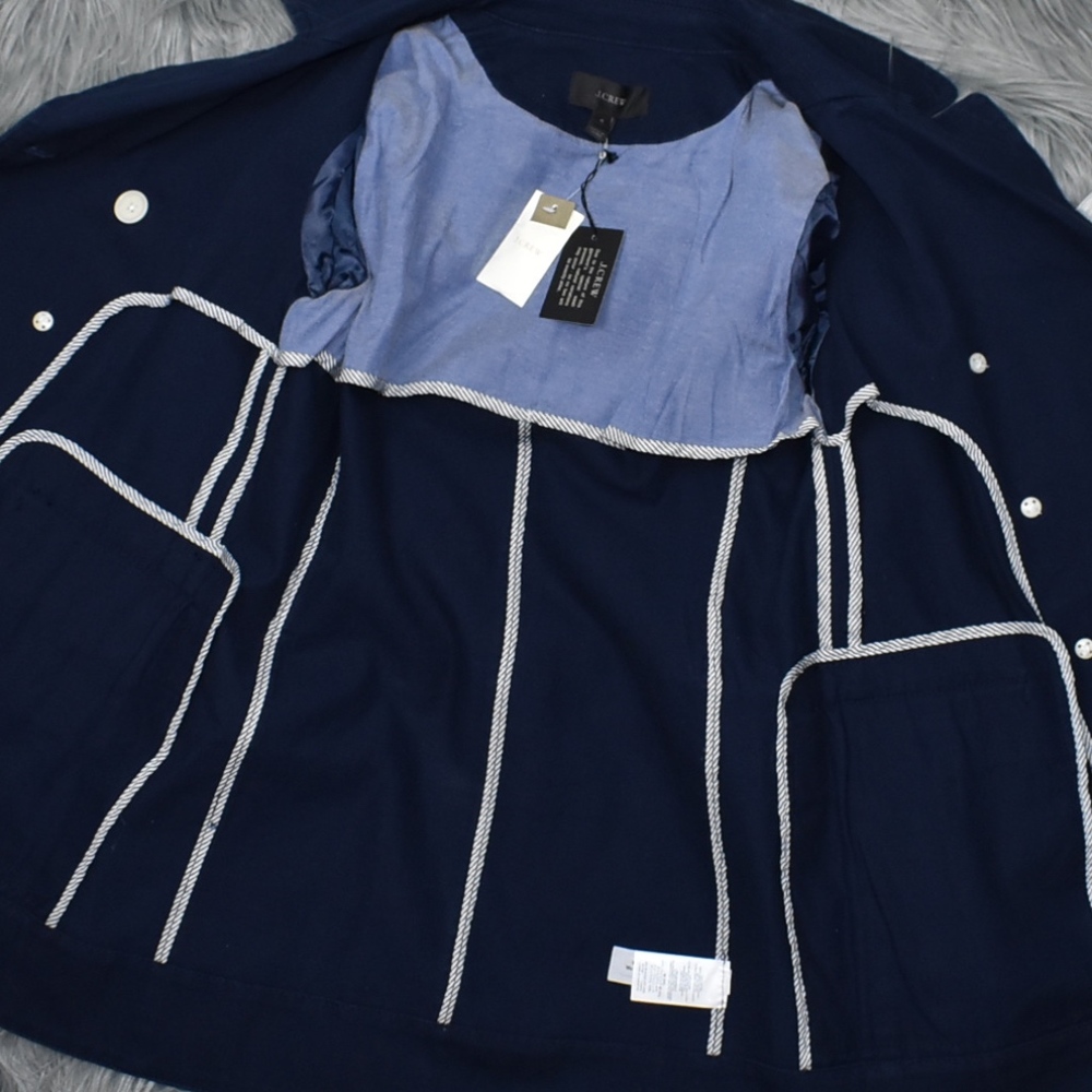 (J. Crew) Peacoat in Heavyweight Cotton Twill - Picture 8 of 8